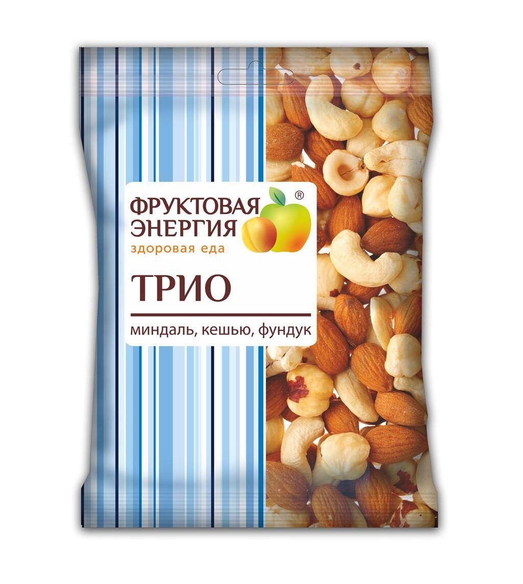 Сухофрукты Трио (фундук, миндаль, кешью) ореховая смесь, 35г в Новокузнецке  — купить недорого по низкой цене в интернет аптеке AltaiMag