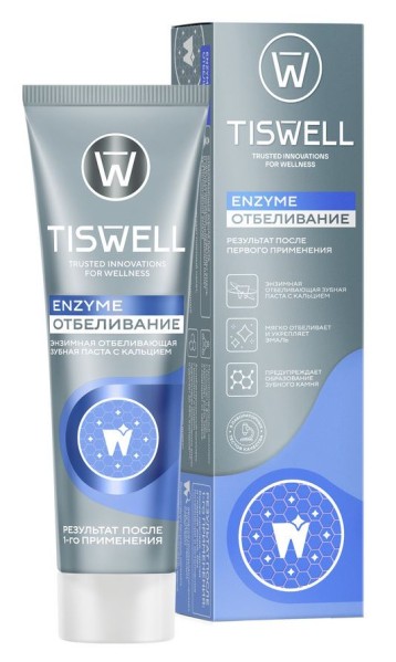 Изображение товара Зубная паста Tiswell отбеливающая энзимная Enzyme Отбеливание 110г Зубная паста Tiswell отбеливающая энзимная Enzyme Отбеливание 110г фотография