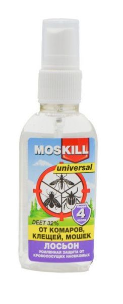 Москилл лосьон-спрей универсал от комаров и клещей 60мл фотография