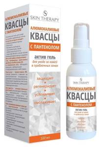 Квасцы алюмокалиевые с Пантенолом актив гель SKIN THERAPY МедикоМед 100мл