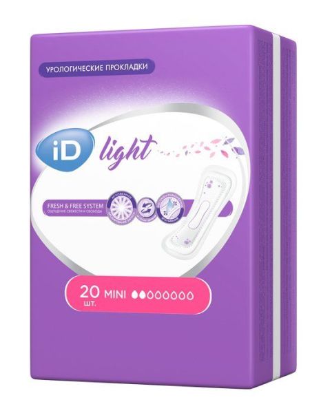 Прокладки урологические iD Light Mini 20шт фотография